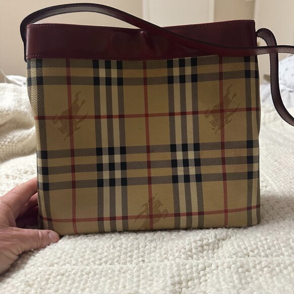 Vintage Burberry Haymarket Shoulder bag - Picture 1 of 14